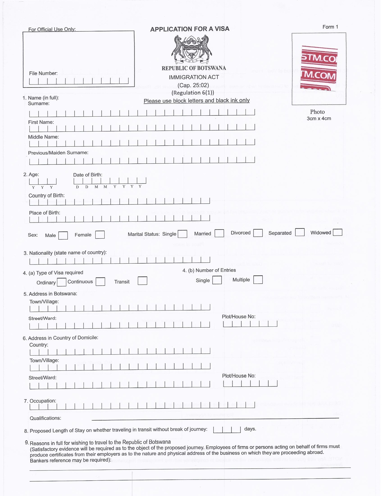 How to write an application for gb visa